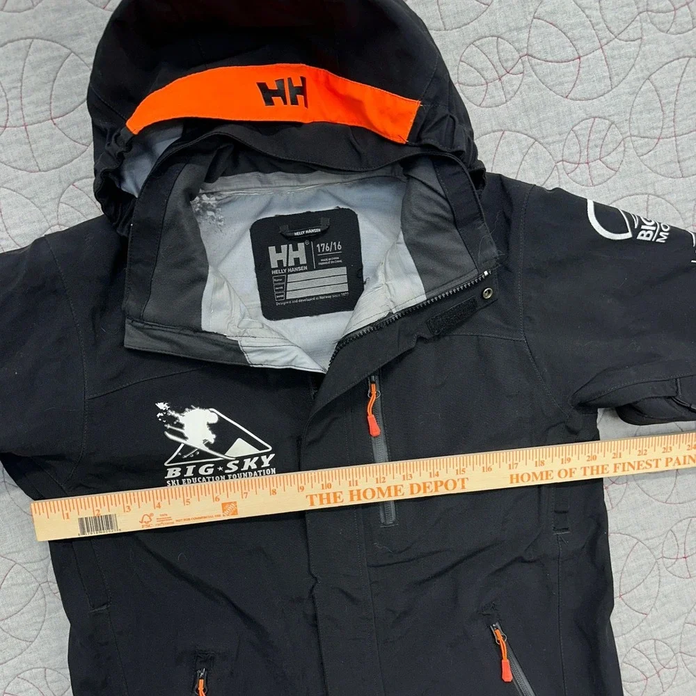 Helly Hansen Shell Jacket Black Junior Springbok / Kids 16